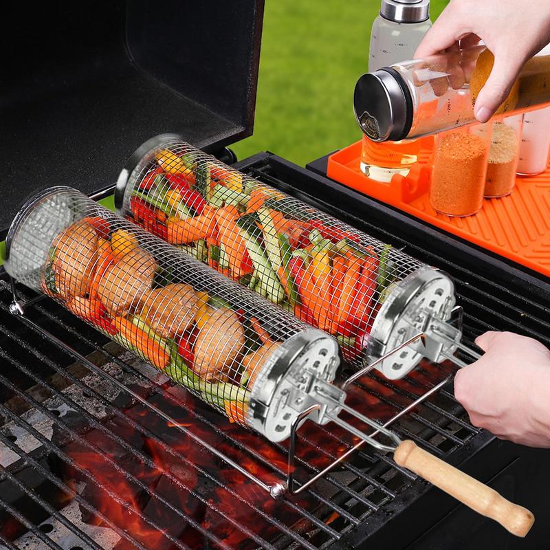 1pc Stainless Steel Rotating B – Camping Cooking Gifts recenzja i cena