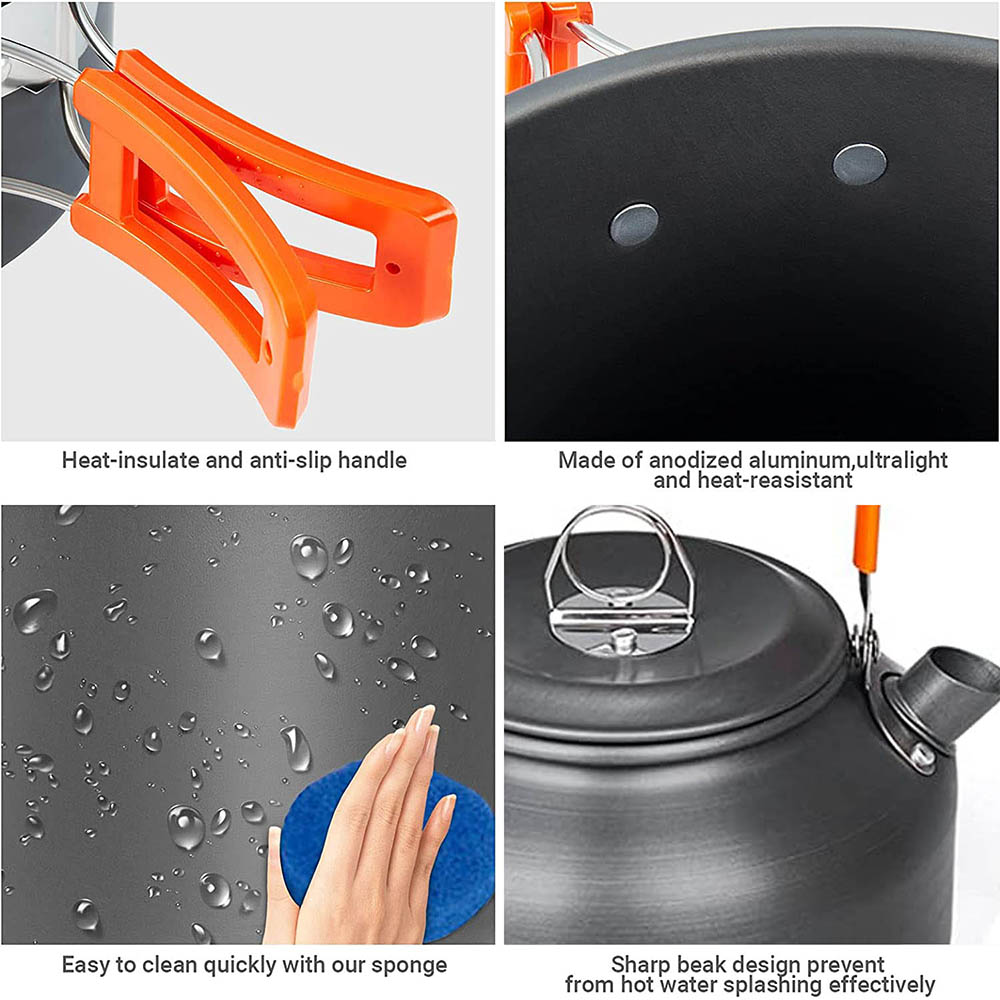 1pcs/1set Camping Cookware Kit – Camping Cooking Full Set recenzja i cena