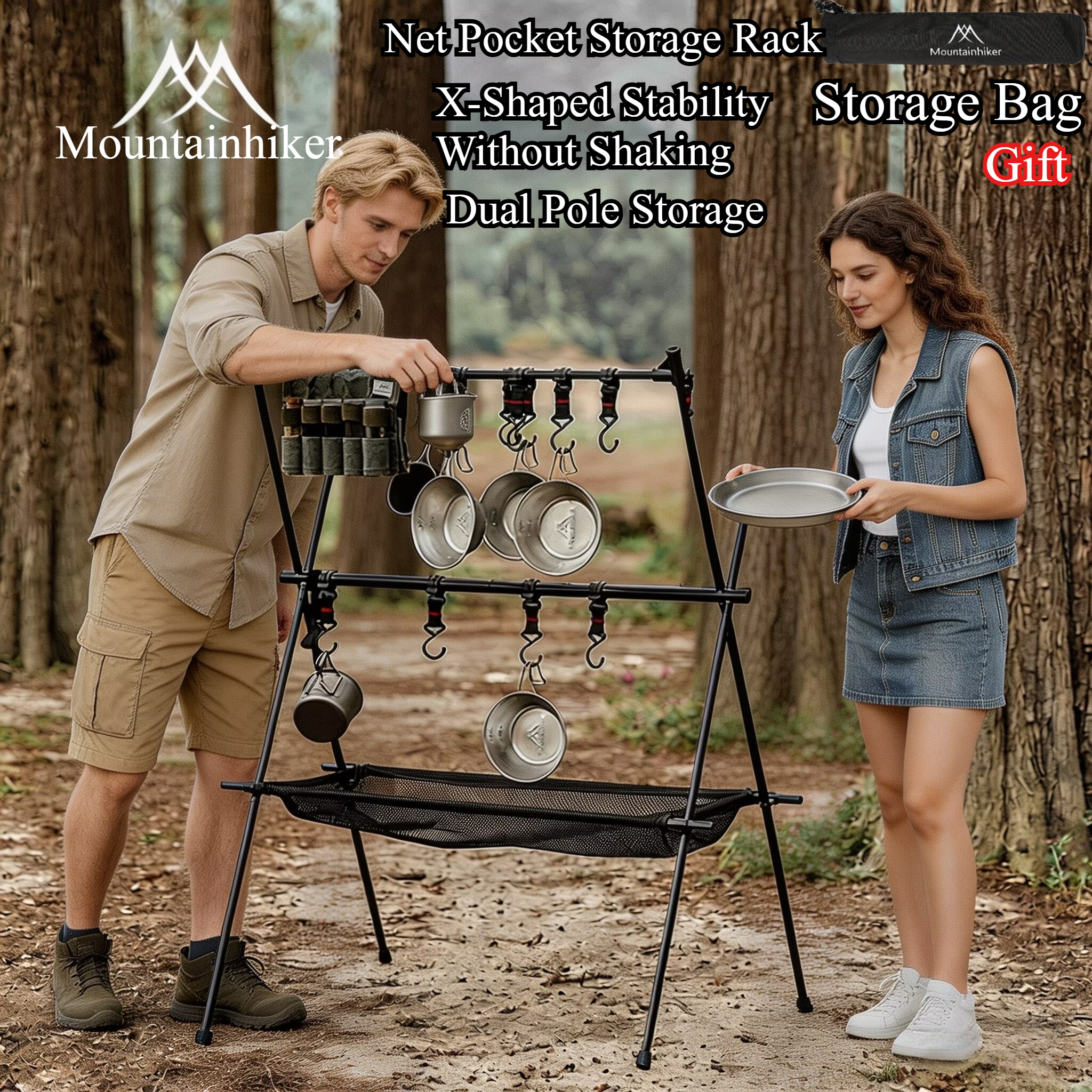 MOUNTAINHIKER Outdoor Folding  – Camping Cooking Gear recenzja i cena