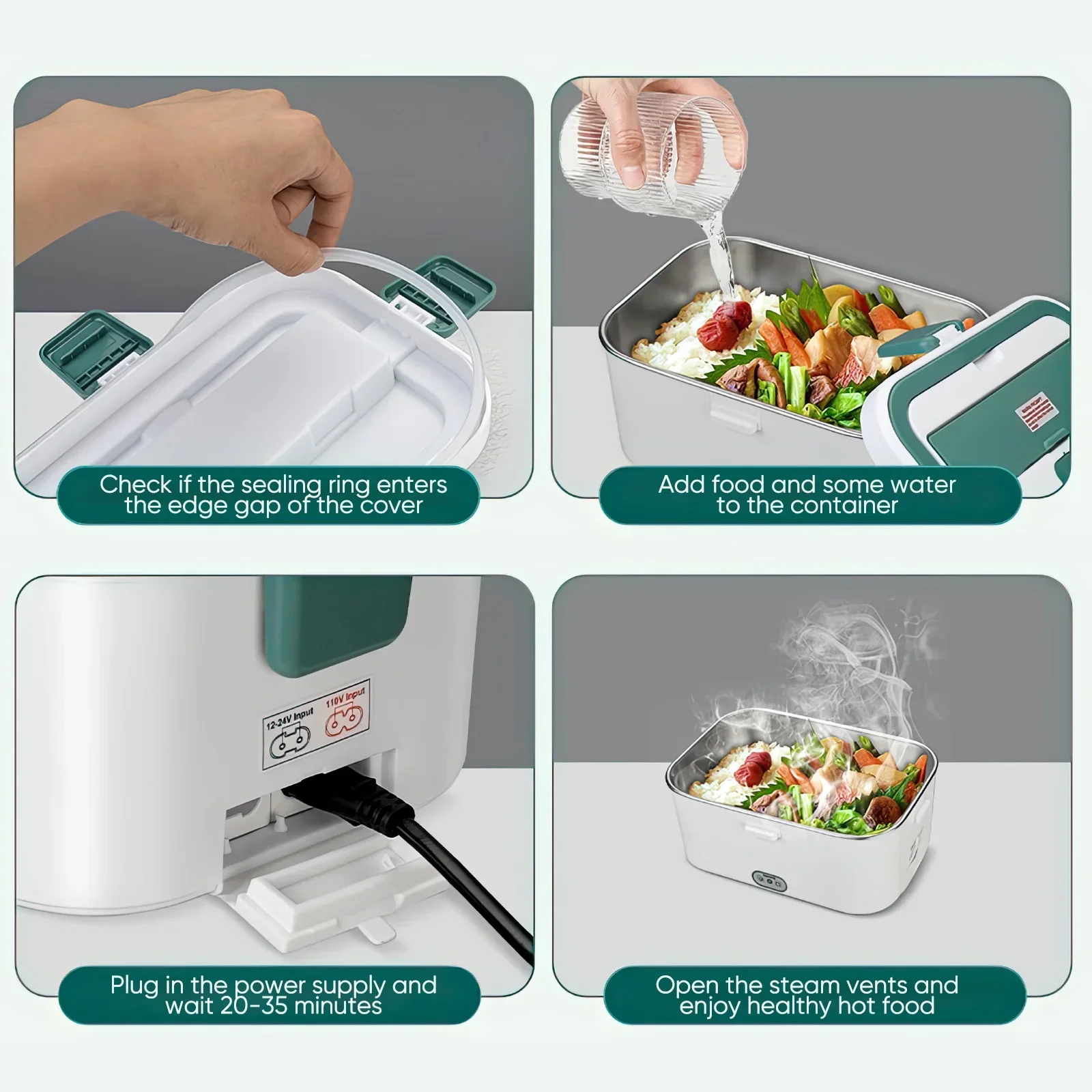 Electric Lunch Box Food Warmer – Camping Cooking Food recenzja i cena