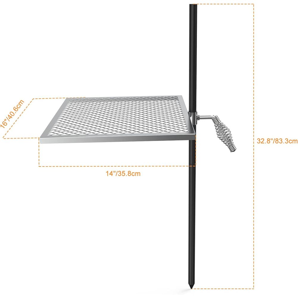 Adjustable Open Fire Grill Gra – Camping Cooking Grate recenzja i cena