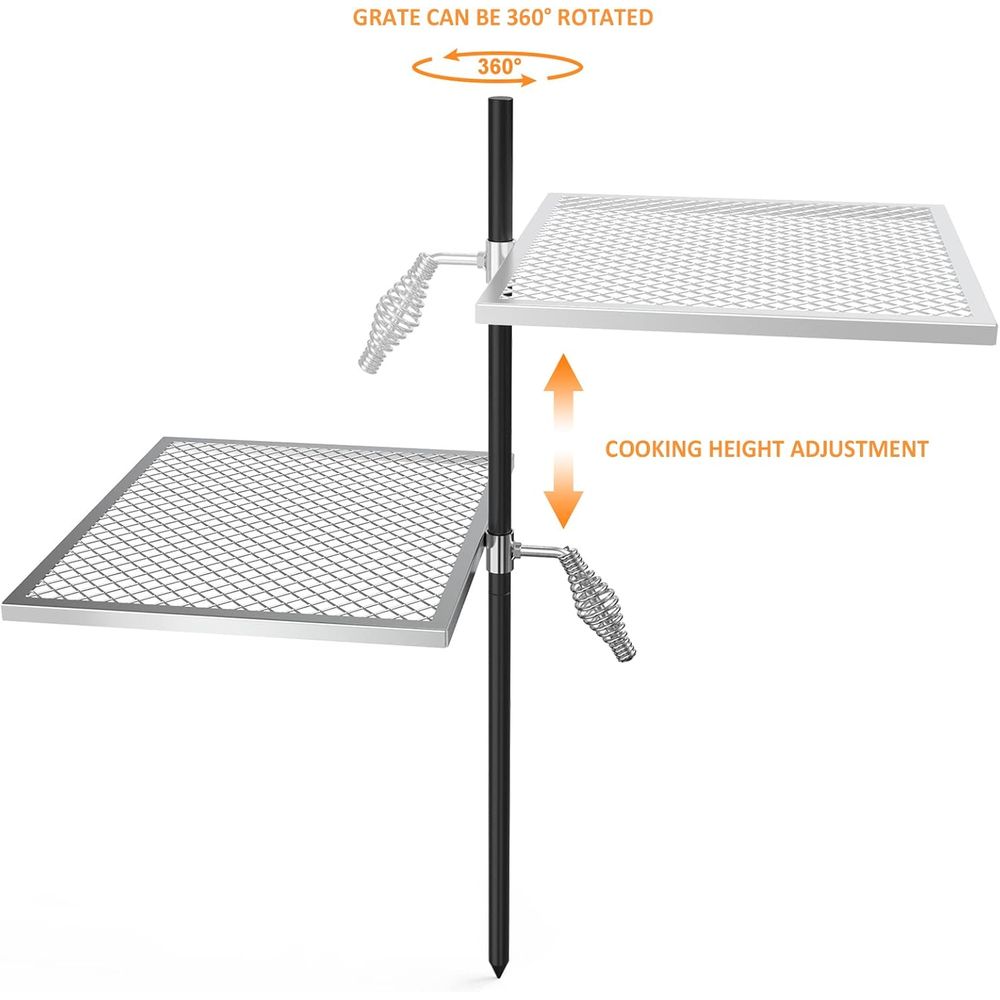 Adjustable Open Fire Grill Gra – Camping Cooking Grate recenzja i cena