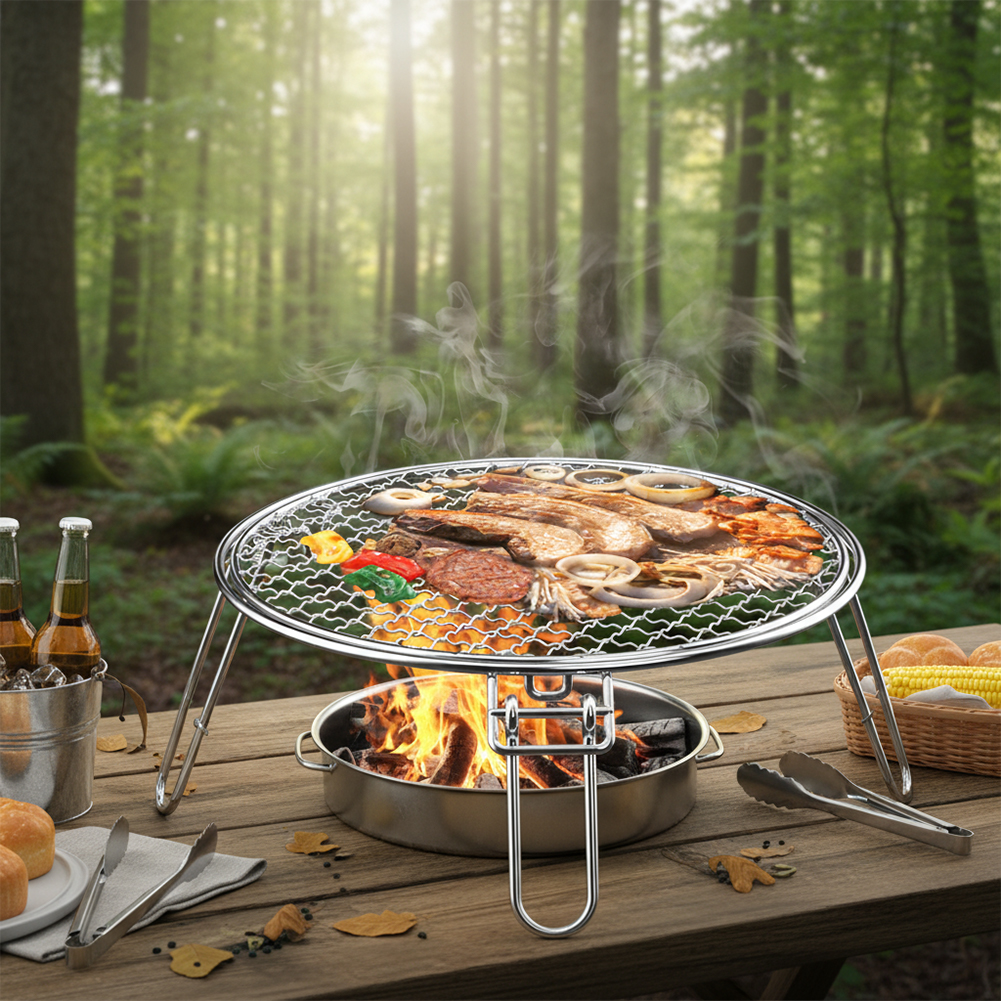 Camping BBQ Grill Grate Foldab – Camping Cooking Grate recenzja i cena