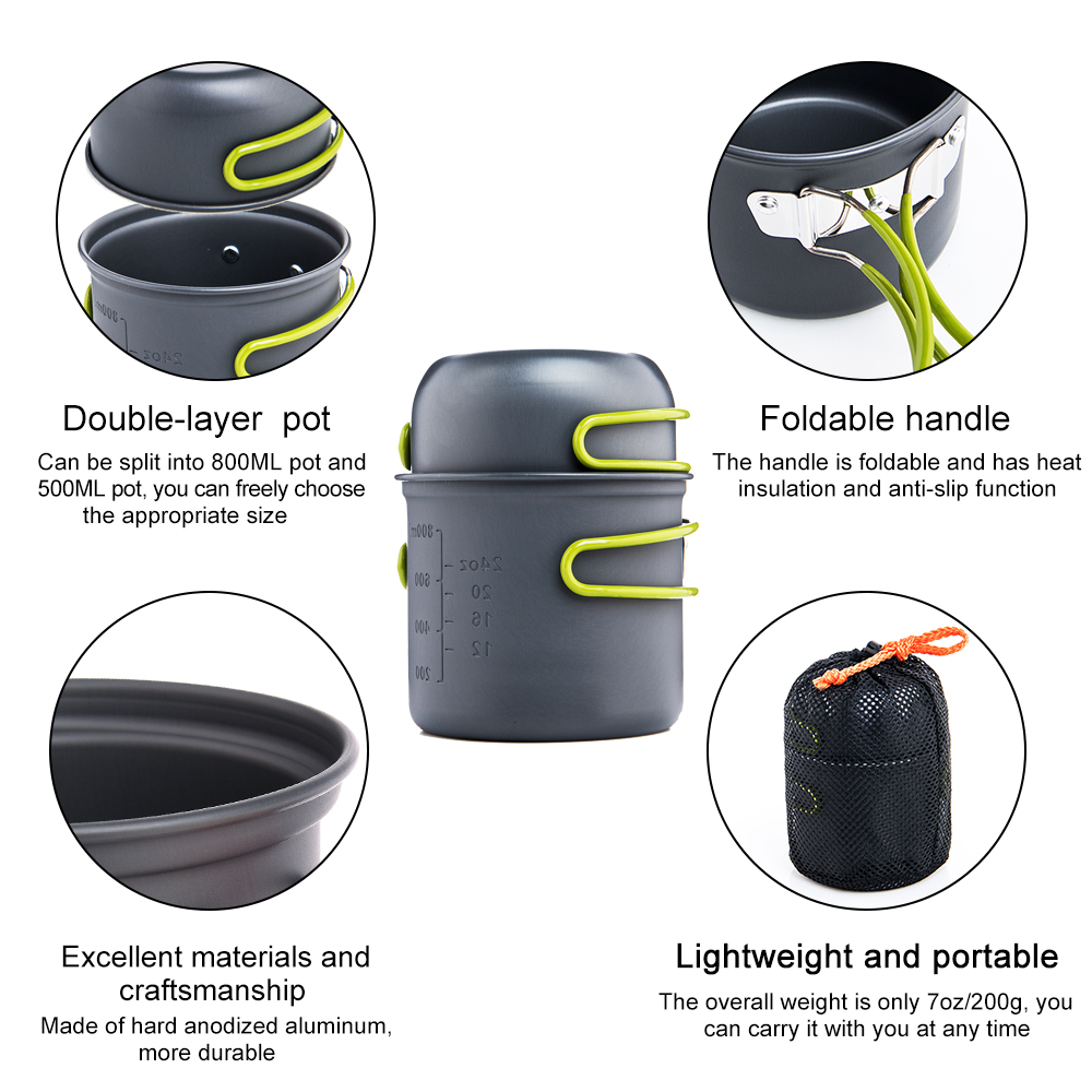 Widesea Ultralight Camping Coo – Camping Cooking Full Set recenzja i cena
