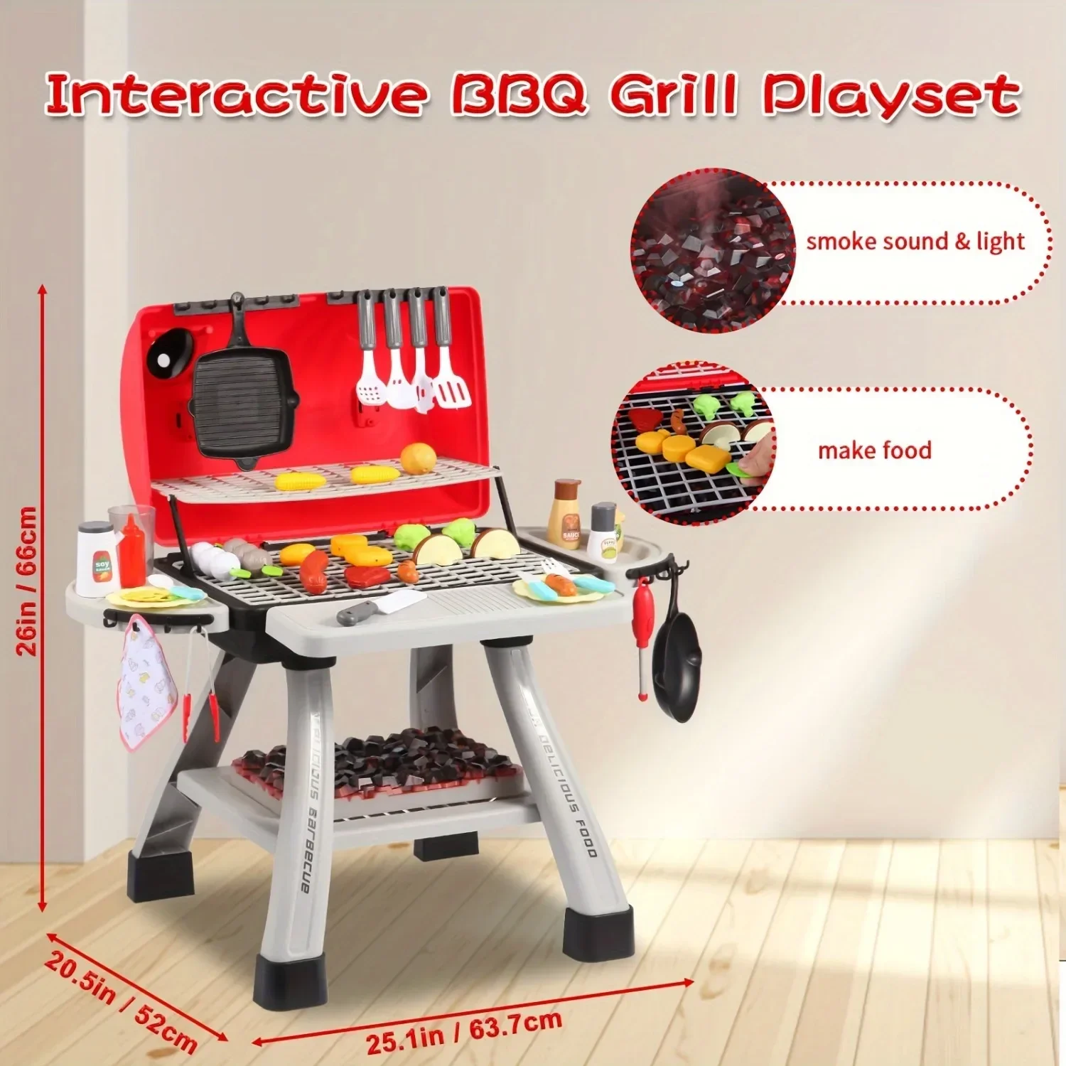 Barbecue Grill Toy Set Kids BB – Camping Cooking Gifts recenzja i cena