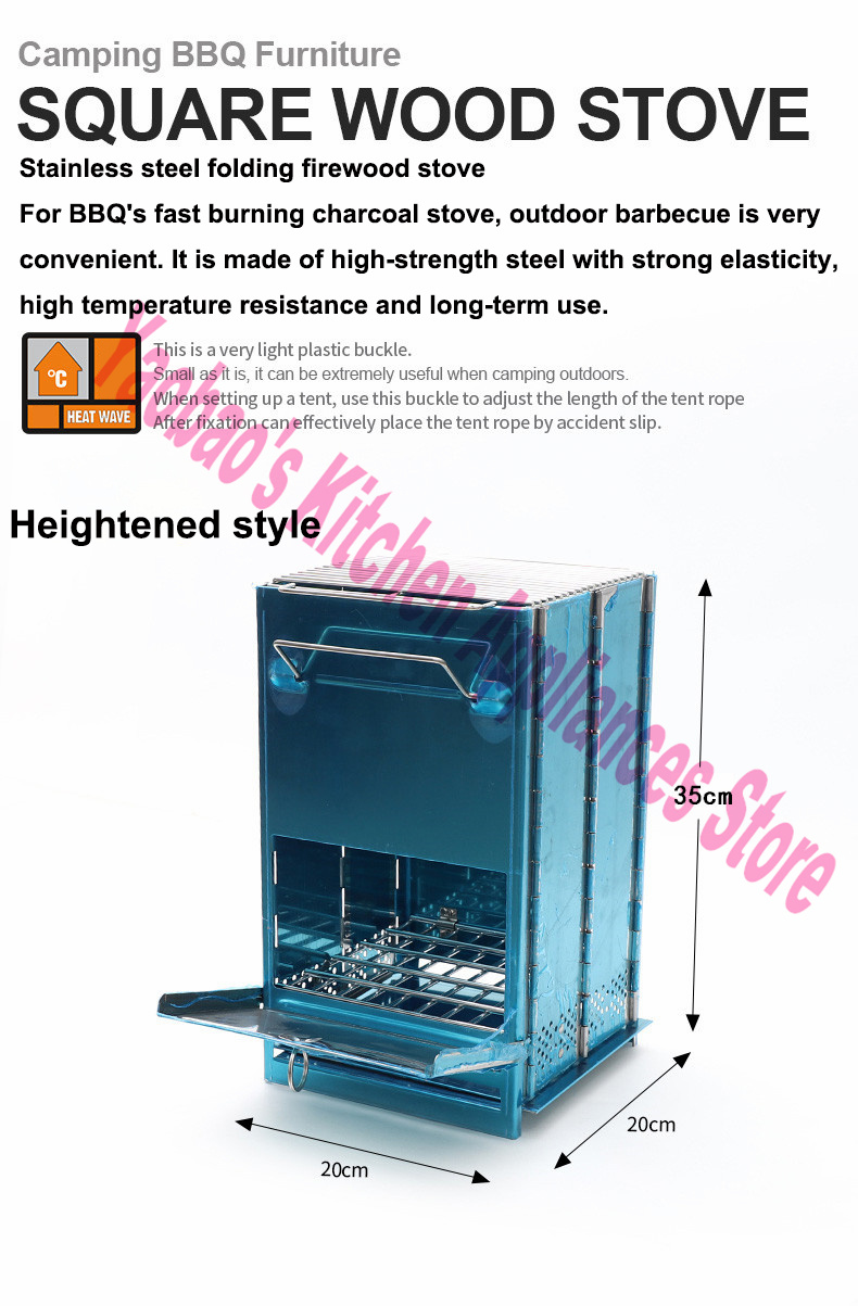 Wood Stove Outdoor Camping Equ – Camping Cooking Equipment recenzja i cena