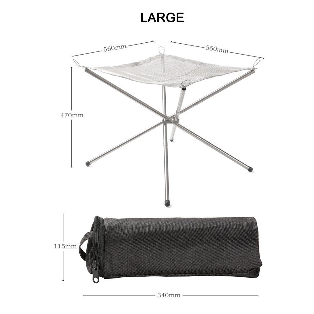 Portable Camping Fire Pit Gril – Camping Cooking Grate recenzja i cena