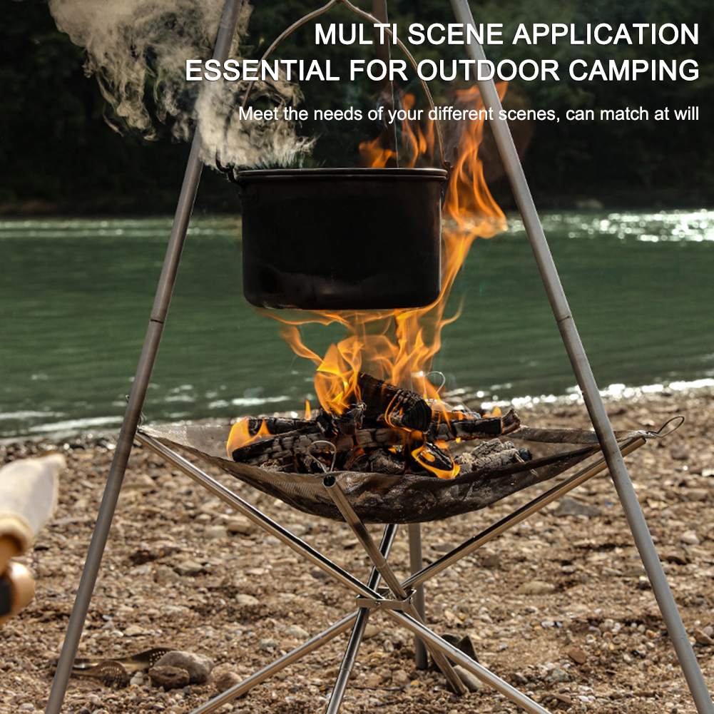 Portable Camping Fire Pit Gril – Camping Cooking Grate recenzja i cena