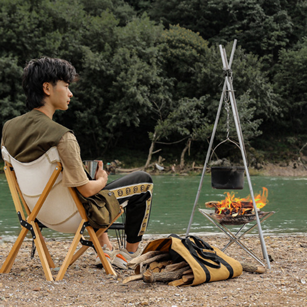 Portable Camping Fire Pit Gril – Camping Cooking Grate recenzja i cena