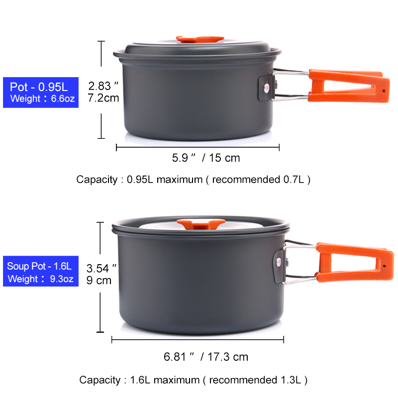 Widesea Camping Outdoor Cookwa – Camping Cooking Full Set recenzja i cena