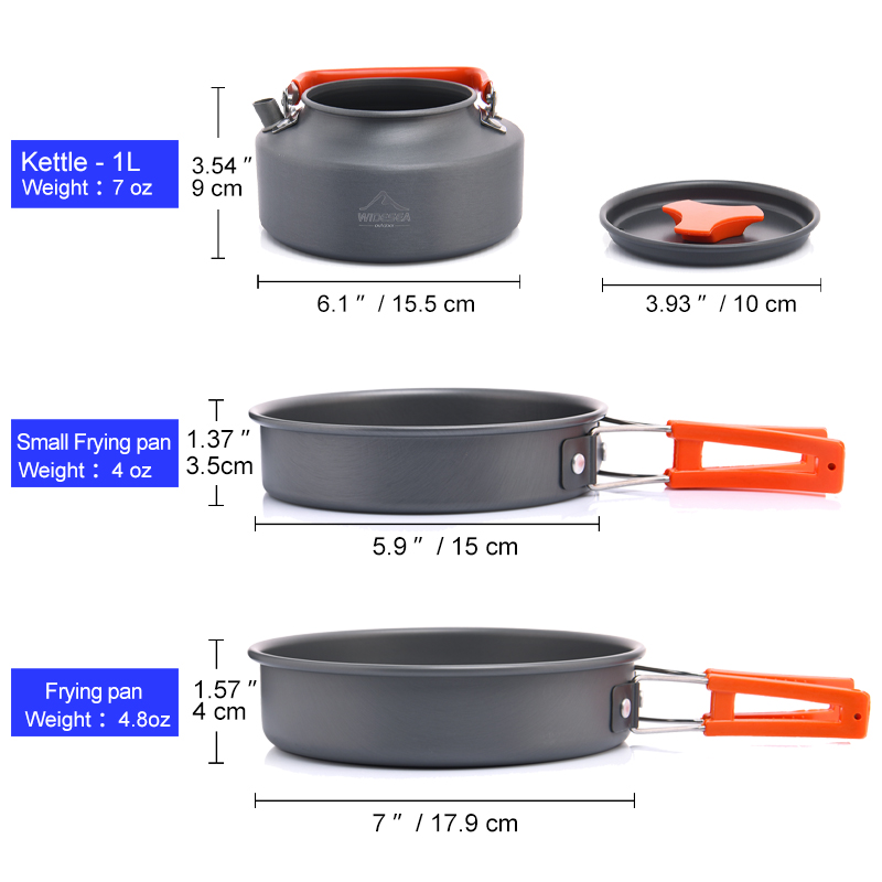 Widesea Camping Outdoor Cookwa – Camping Cooking Full Set recenzja i cena