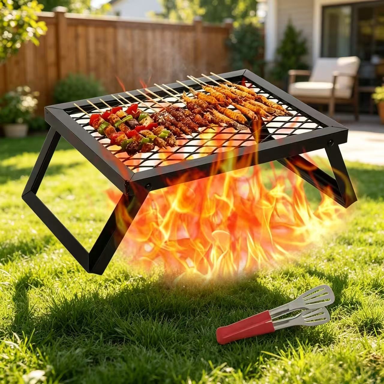Portable folding barbecue gril – Camping Cooking Gifts recenzja i cena