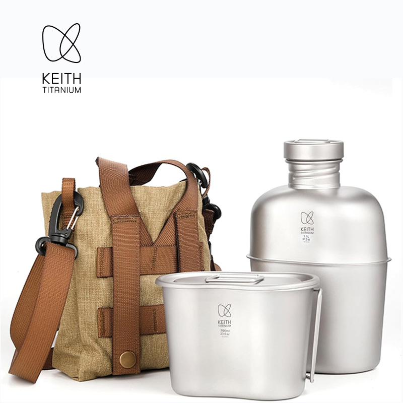 KEITH  Pure Titanium Canteen M – Camping Cooking Mess Kit recenzja i cena