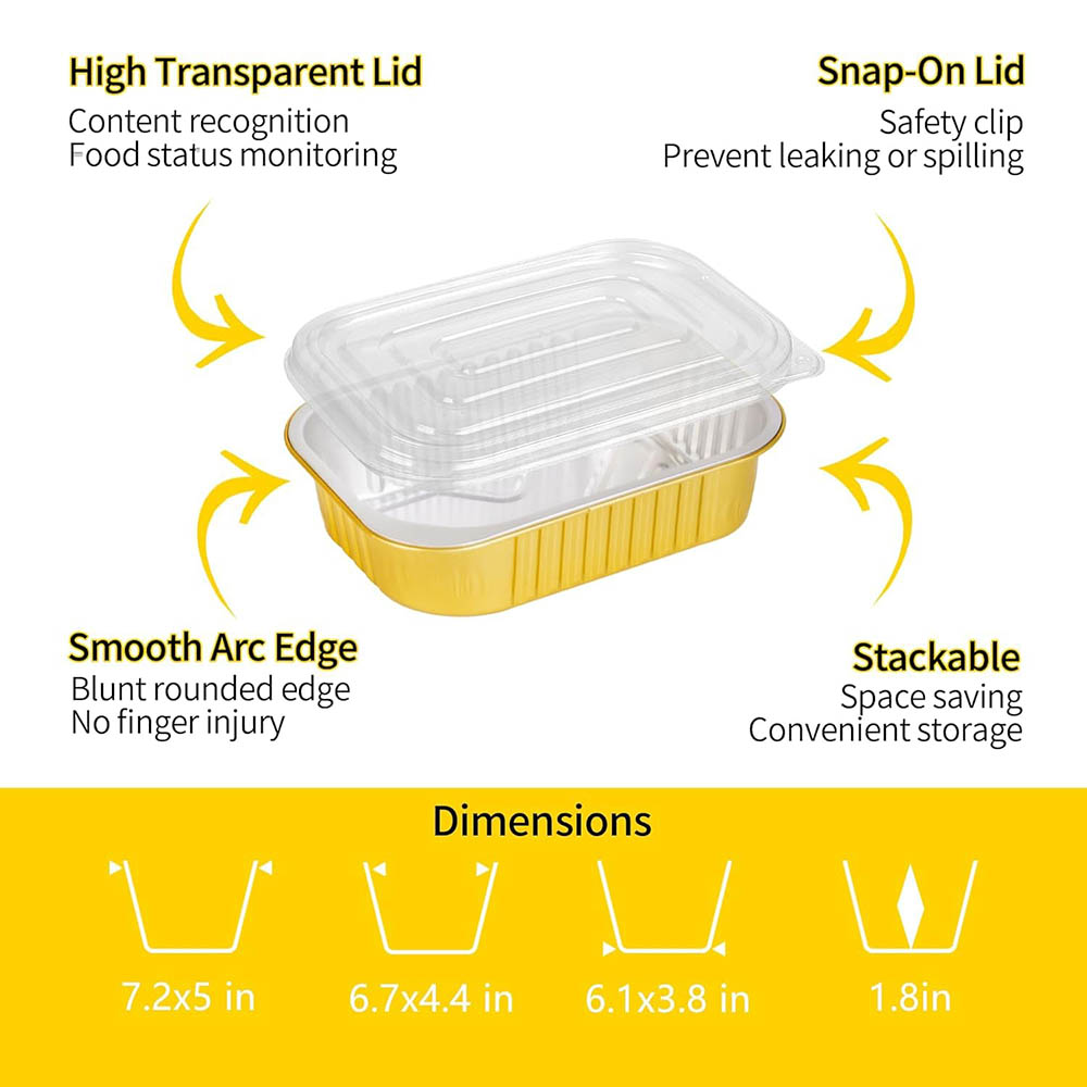 Small Aluminum Pans with Lids  – Aluminum Foil Heavy Duty recenzja i cena
