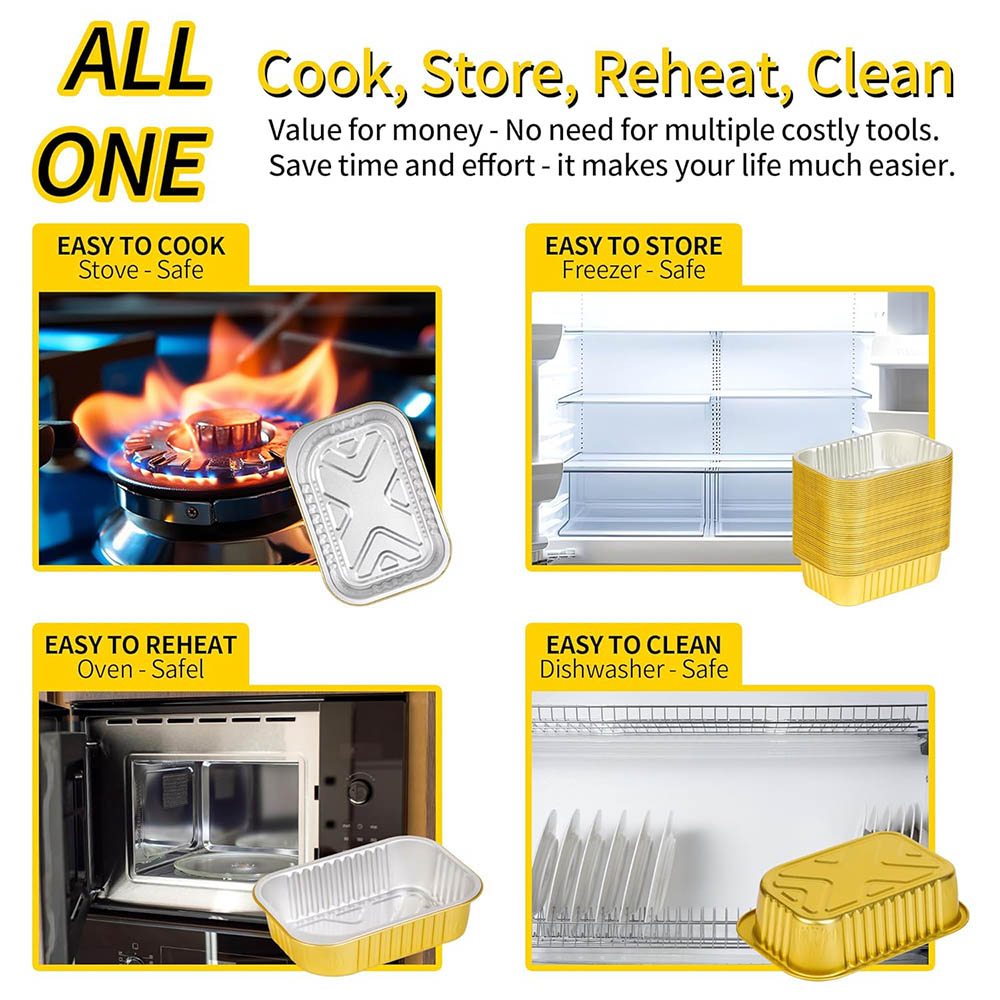 Small Aluminum Pans with Lids  – Aluminum Foil Heavy Duty recenzja i cena