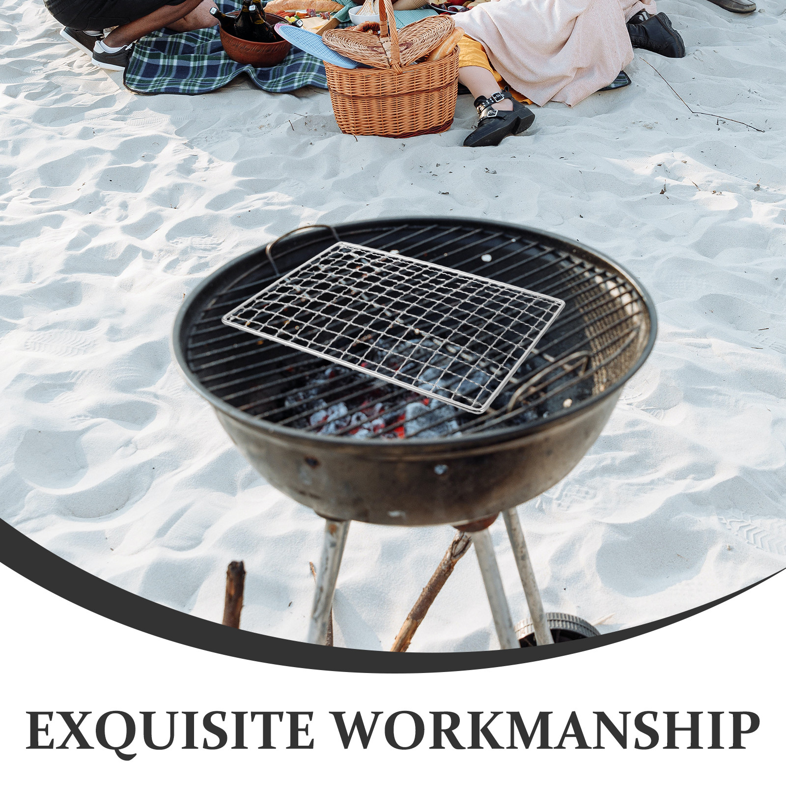 Stainless Steel Grill Mat Non  – Camping Cooking Gas Stove recenzja i cena