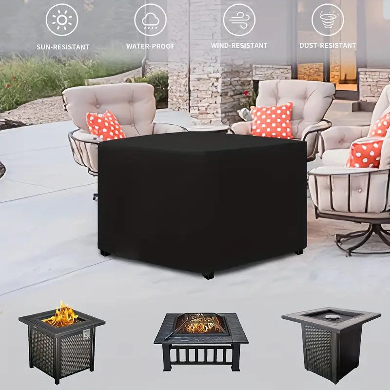 Waterproof Square Fire Pit Cov – Camping Cooking Fire recenzja i cena