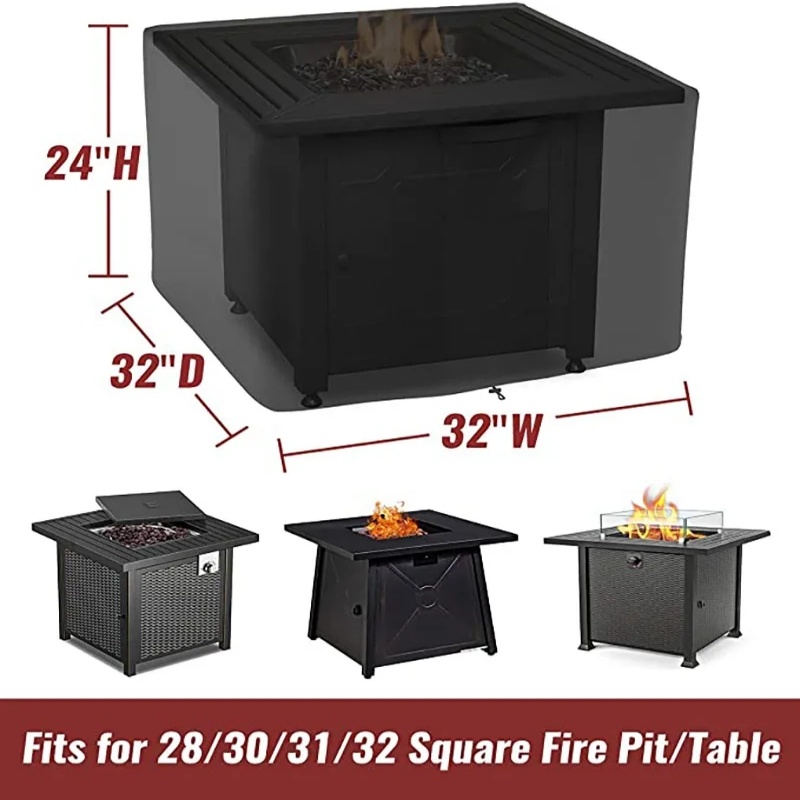 Waterproof Square Fire Pit Cov – Camping Cooking Fire recenzja i cena