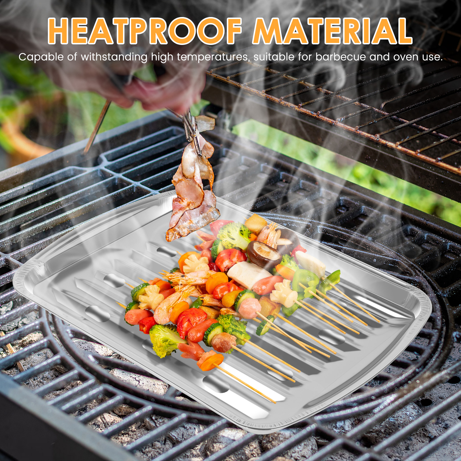 Aluminum Foil Trays Non-Stick  – Camping Cooking Food recenzja i cena