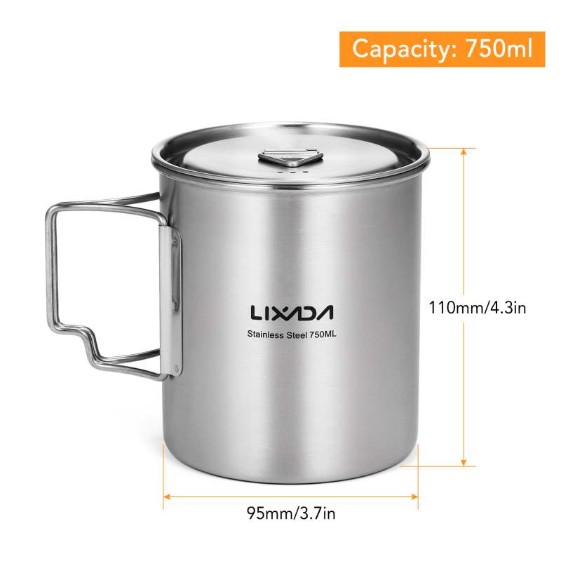 Lixada 750ml Cup Outdoor Stain – Camping Cooking Full Set recenzja i cena