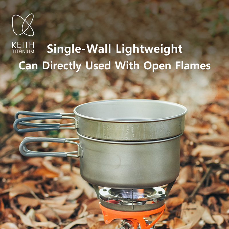Keith Titanium Pot Set Outdoor – Nesting Camping Cooking Set recenzja i cena