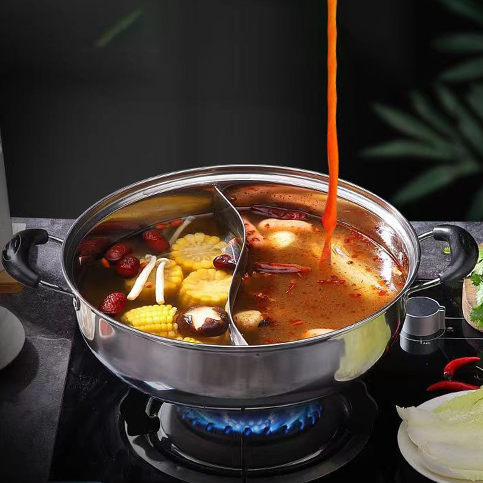 Chinese Shabu Shabu Pot Cookin – Camping Cooking Pot recenzja i cena