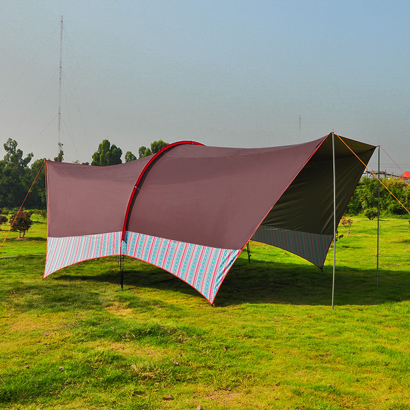Large multi-person awning with – Camping Cooking Awning recenzja i cena