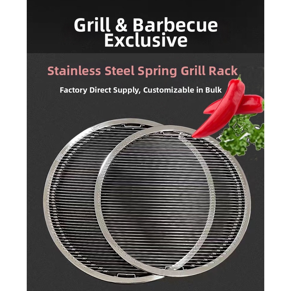 Stainless Steel BBQ Grill Net  – Camping Cooking Grate recenzja i cena