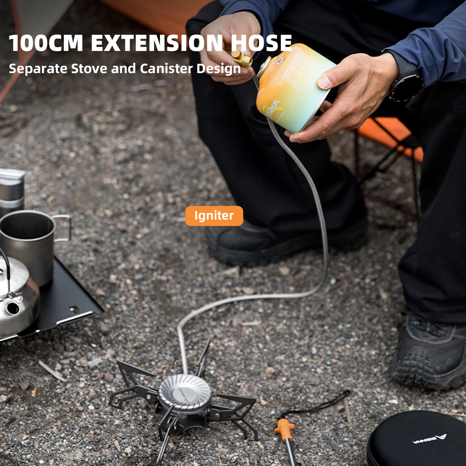 BISINNA Camping Stove 4000W Hi – Camping Cooking No Gas recenzja i cena