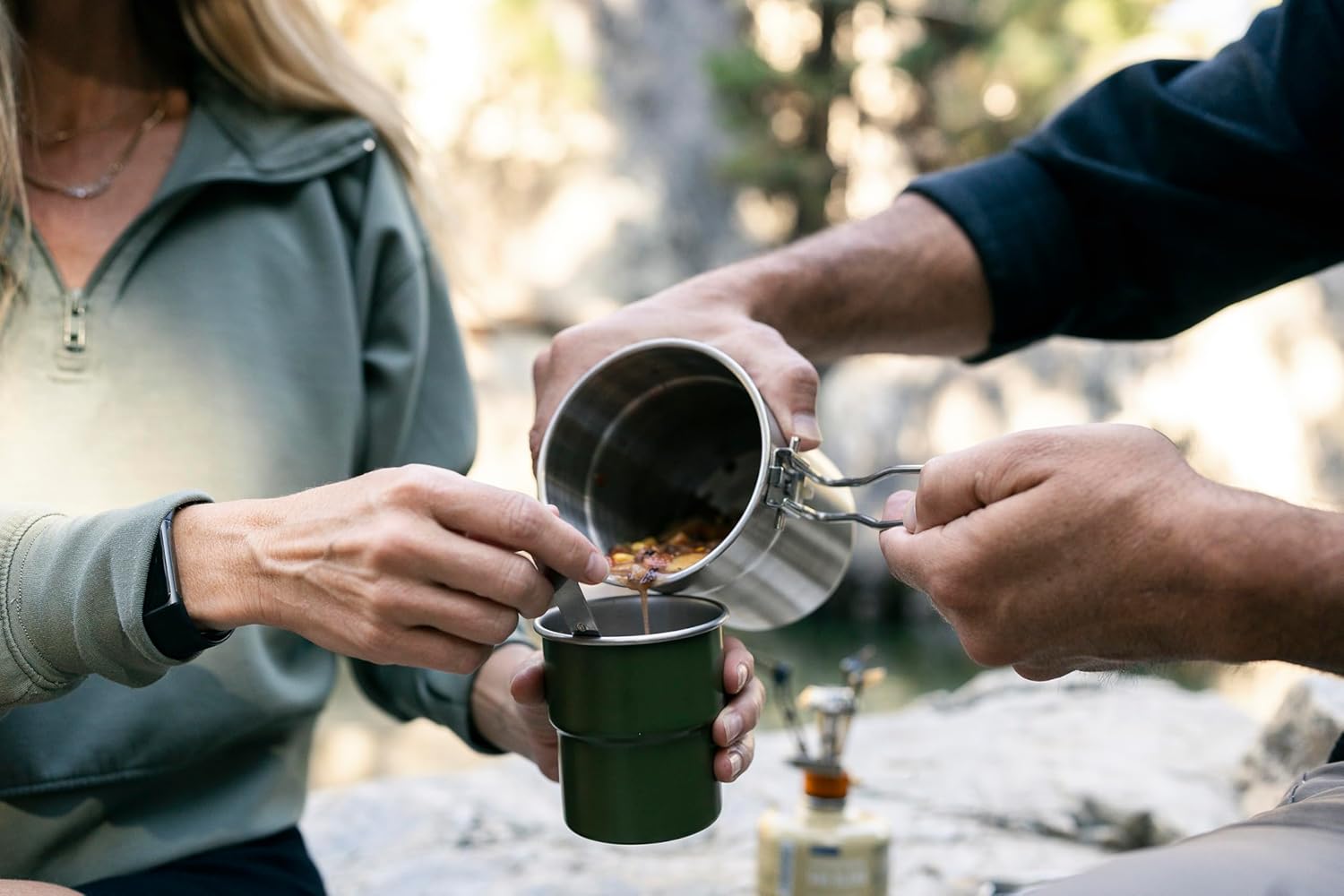 Stainless Steel Camping Cookwa – Nesting Camping Cooking Set recenzja i cena