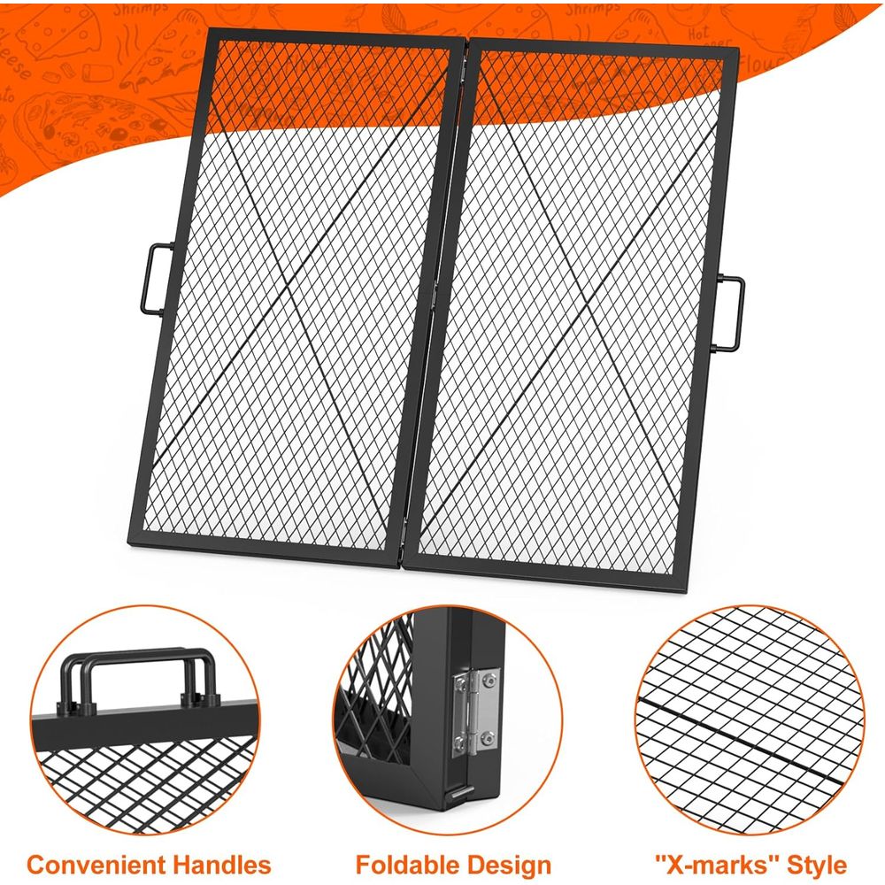 Portable 30-Inch Square Campin – Camping Cooking Grate recenzja i cena