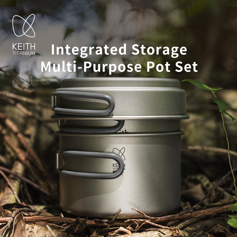 Keith  3-Piece Titanium Cook S – Nesting Camping Cooking Set recenzja i cena