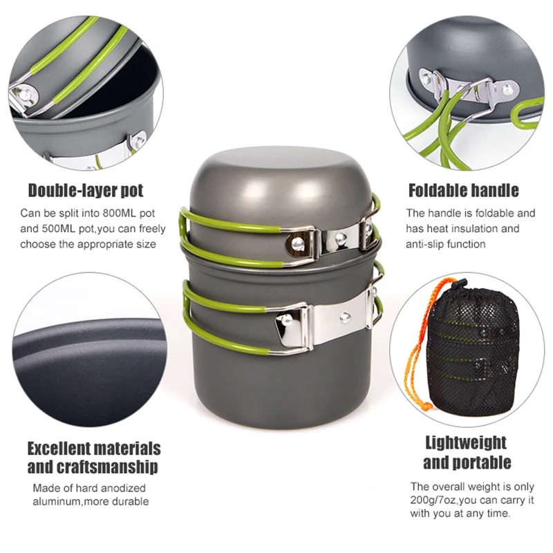 Camping Cookware Mess Kit Ultr – Camping Cooking Mess Kit recenzja i cena
