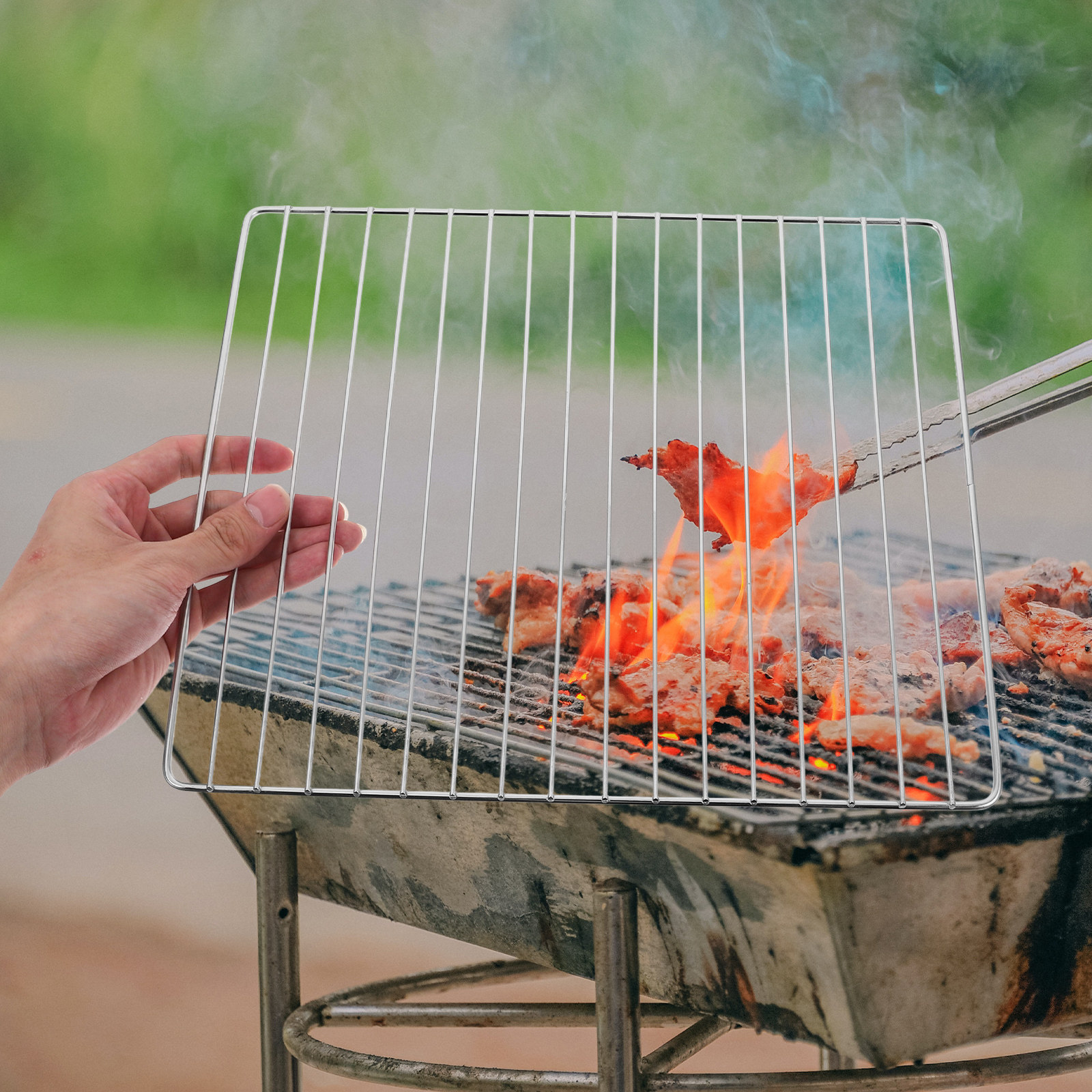 Premium Stainless Steel Bbq Gr – Camping Cooking Grate recenzja i cena