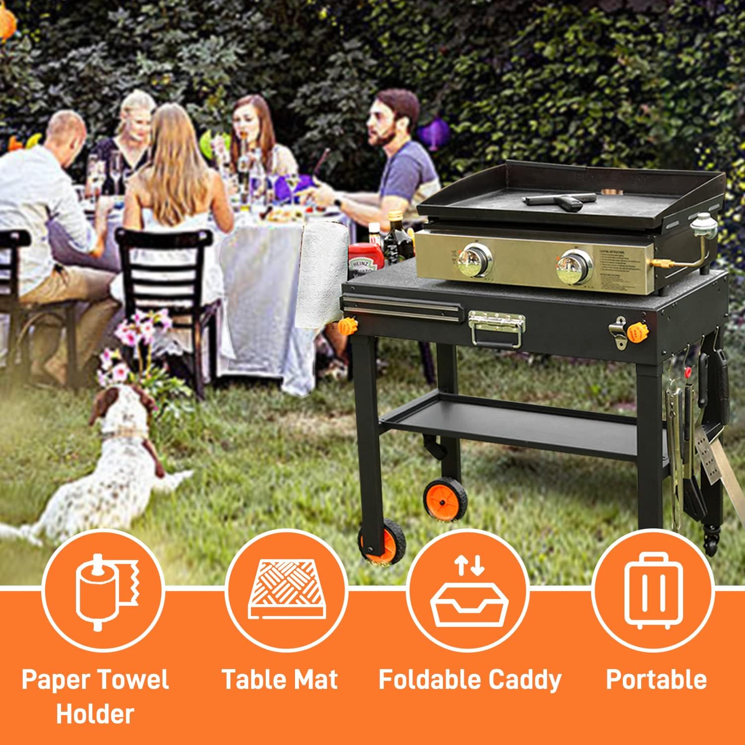Portable Folding Grill Table W – Camping Cooking Caddy recenzja i cena