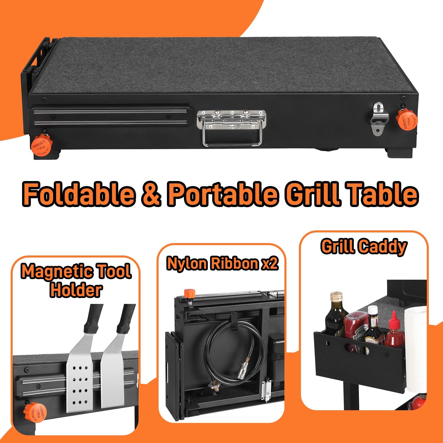 Portable Folding Grill Table W – Camping Cooking Caddy recenzja i cena