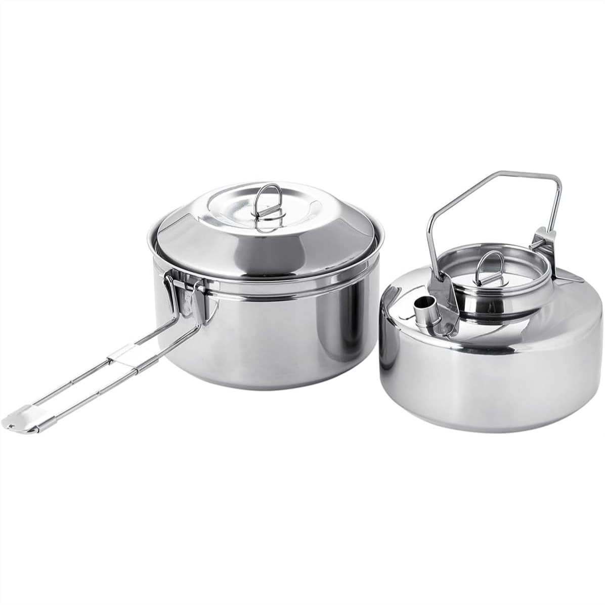 18-8 Stainless Steel Camping K – Nesting Camping Cooking Set recenzja i cena