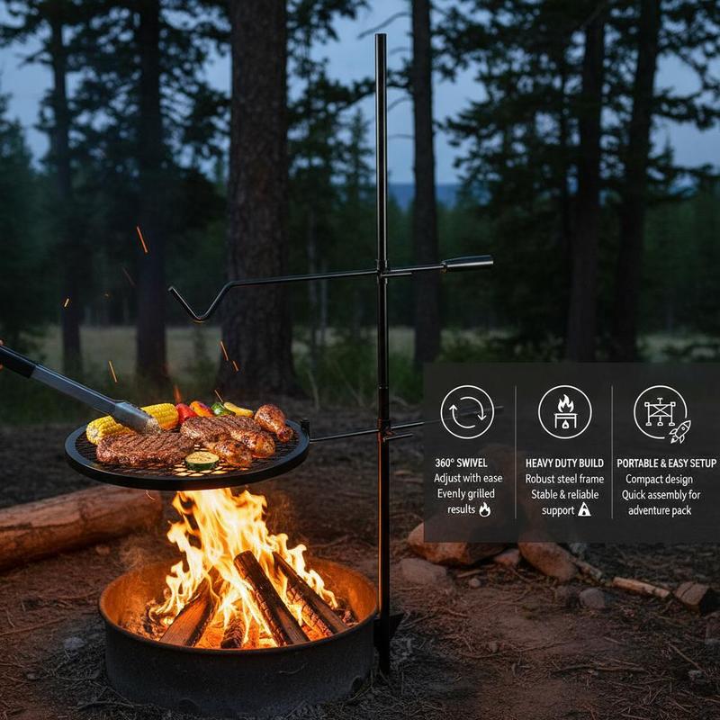 Rotating Cooking Grate 24x24 I – Camping Cooking Grate recenzja i cena