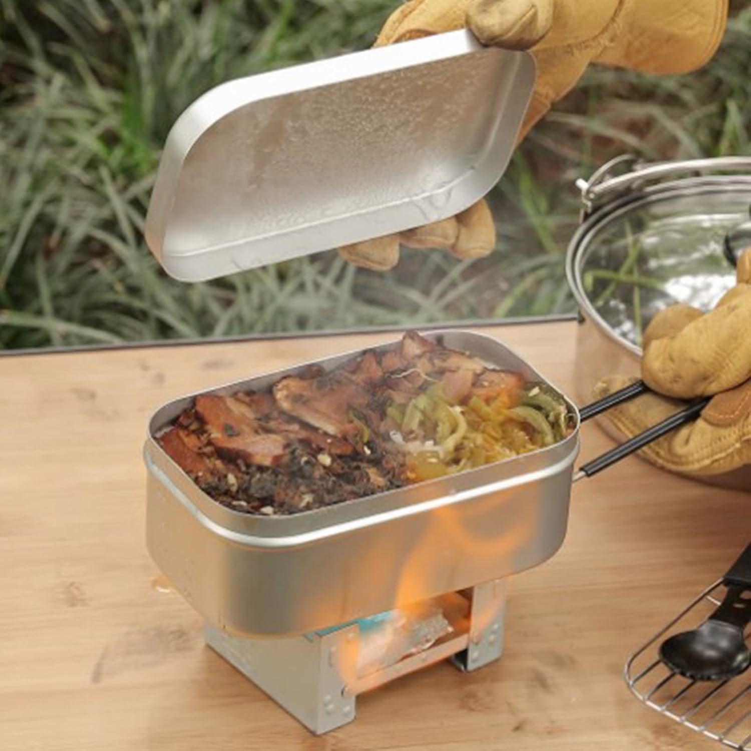 Foldable Bento Box Handle, Lun – Camping Cooking Equipment recenzja i cena