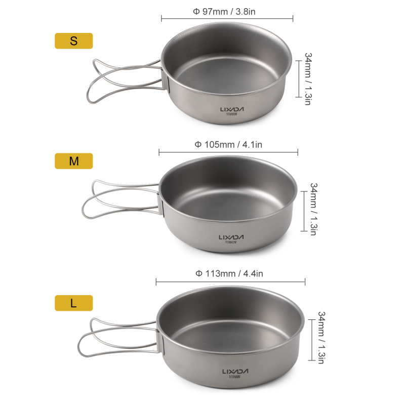 Lixada Titanium Bowls Ultralig – Mess Kit Titanium recenzja i cena
