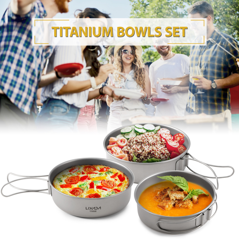 Lixada Titanium Bowls Ultralig – Mess Kit Titanium recenzja i cena