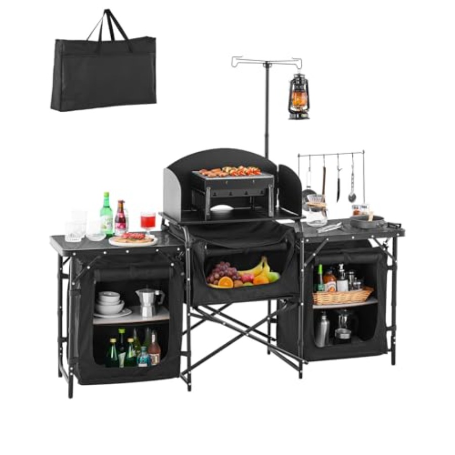 Camping Kitchen Table, Outdoor – Camping Cooking Kitchen recenzja i cena