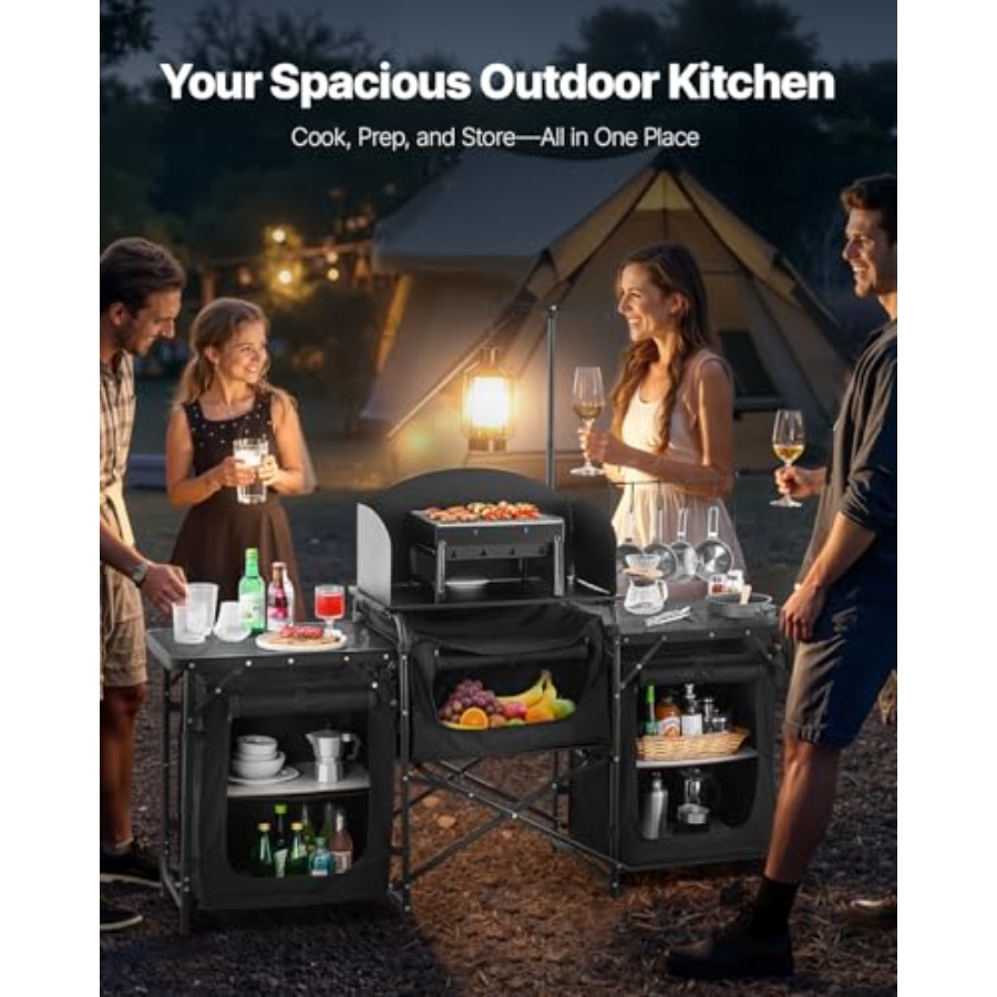 Camping Kitchen Table, Outdoor – Camping Cooking Kitchen recenzja i cena
