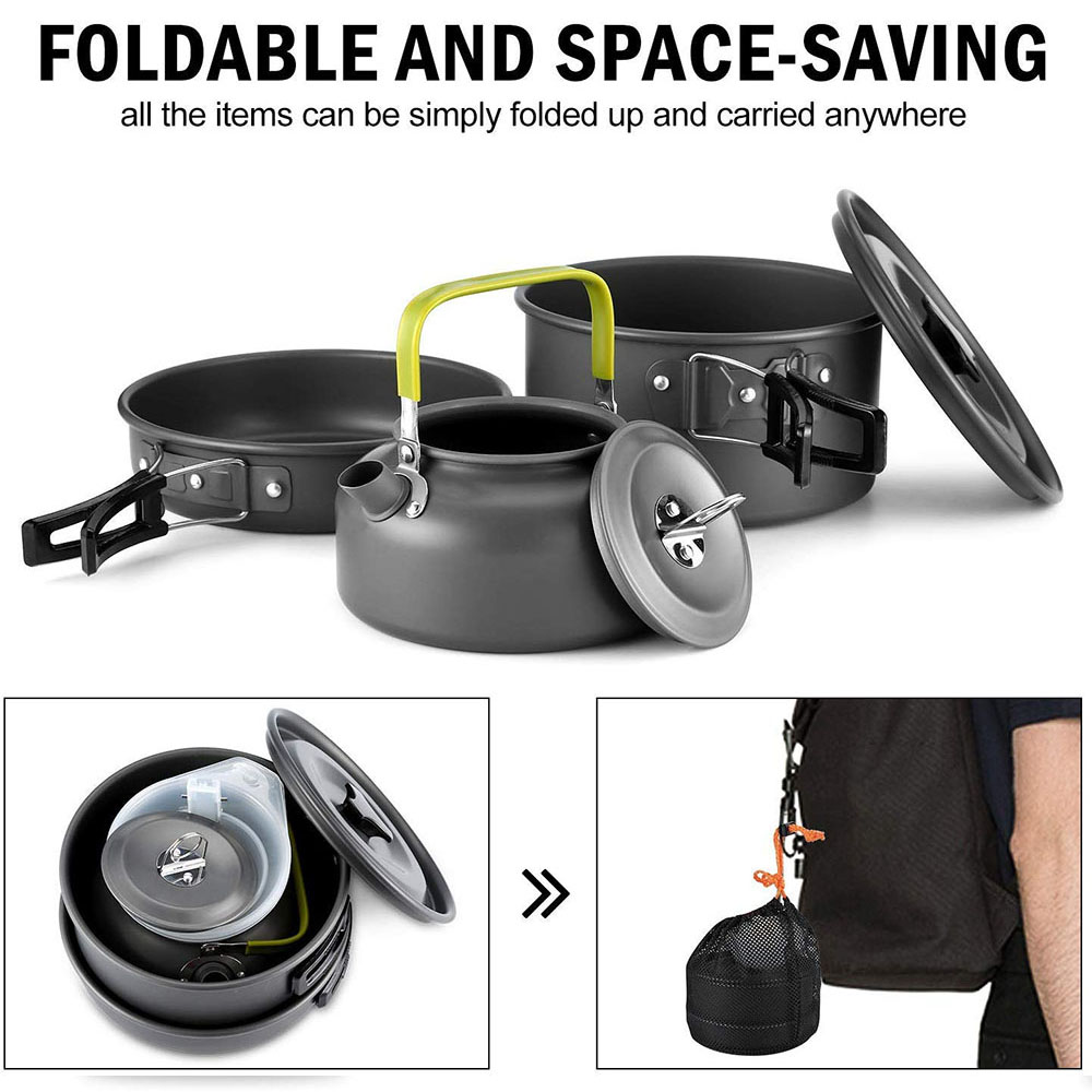 Outdoor camping cookware set m – Camping Cooking Equipment recenzja i cena