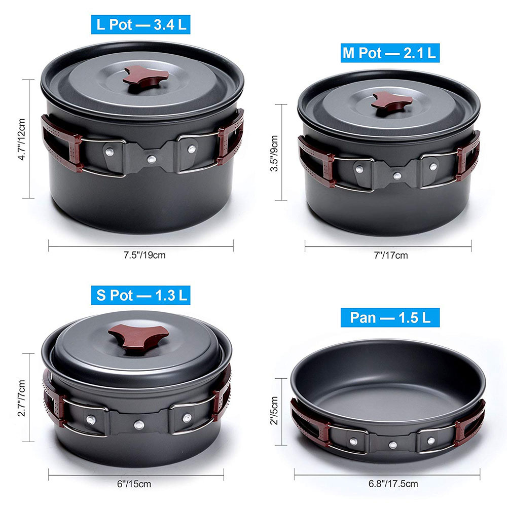 Outdoor Camping Cookware Kit N – Camping Cooking Full Set recenzja i cena