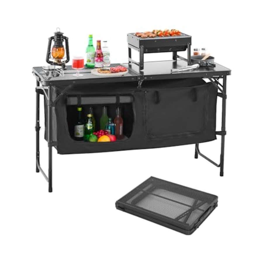 Camping Kitchen Table, Folding – Camping Cooking Kitchen recenzja i cena