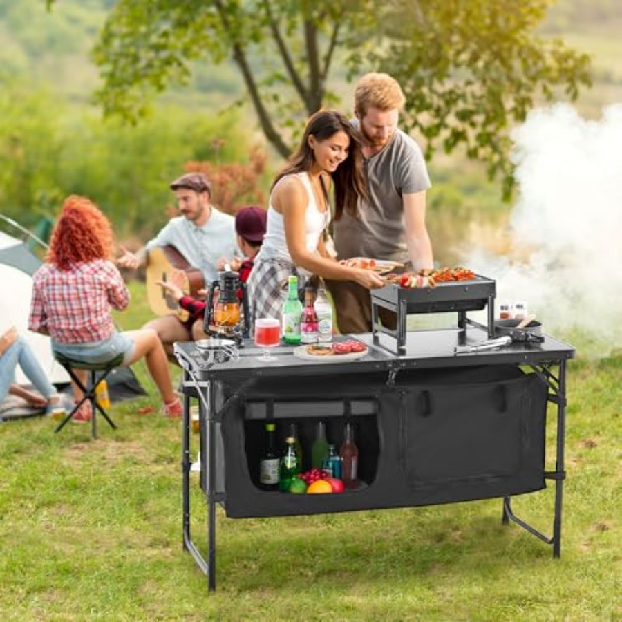 Camping Kitchen Table, Folding – Camping Cooking Kitchen recenzja i cena