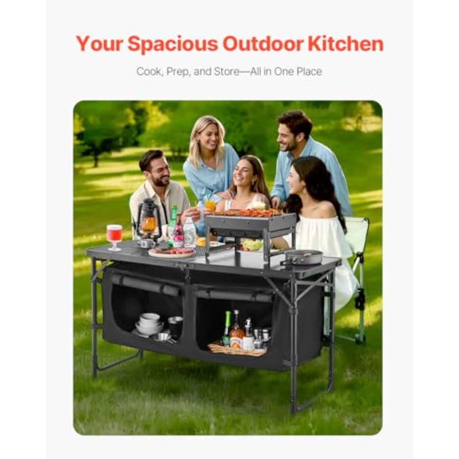 Camping Kitchen Table, Folding – Camping Cooking Kitchen recenzja i cena