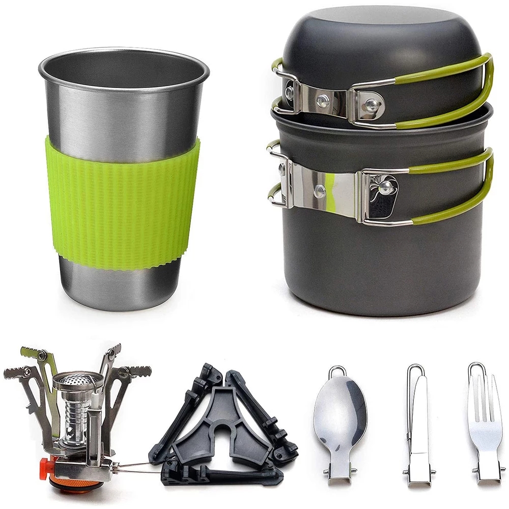 Camping Cookware Kit with Stov – Camping Cooking Full Set recenzja i cena