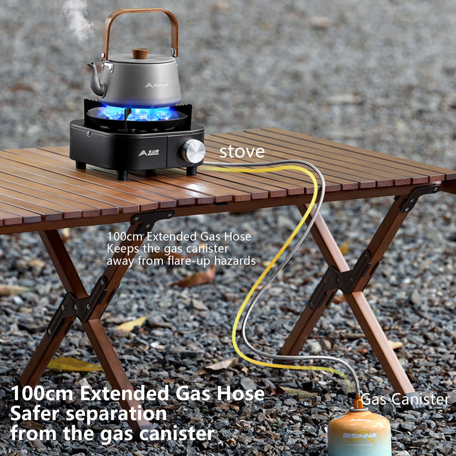 BISINNA Portable Camping Gas S – Camping Cooking Heater recenzja i cena